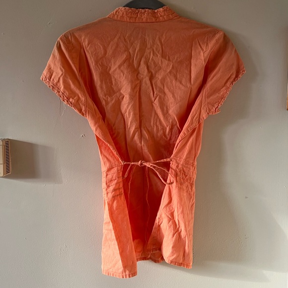 SOLD Y2K orange tie back top! - Picture 2 of 5